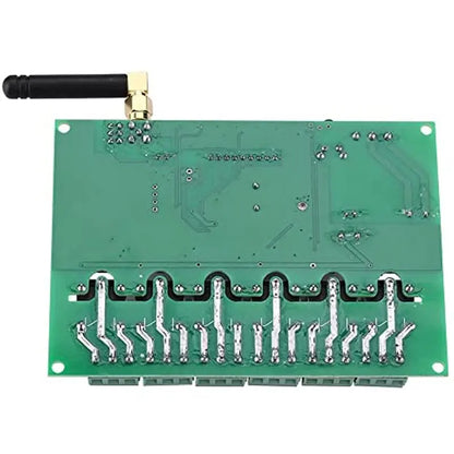 B67C Remote Control Switch 110-240V 6 Channel RF Relay Module Board Momentary Selflocking Interlock 3 Commands 30Ma X 6