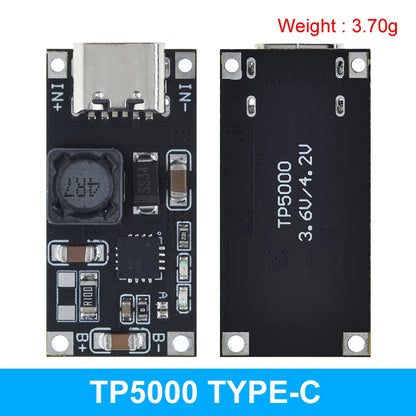 TZT TP5100 charging management power supply module TP5000 1A 2A compatible with 4.2V 8.4V single and double lithium batteries