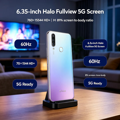 2026 New Authentic product Vivo Y17 Global Version Unlocked Mobile Phone 8GB RAM 256GB ROM Triple Rear Camera 5000mAh Battery