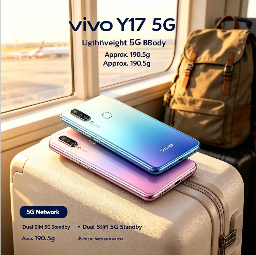 2026 New Authentic product Vivo Y17 Global Version Unlocked Mobile Phone 8GB RAM 256GB ROM Triple Rear Camera 5000mAh Battery