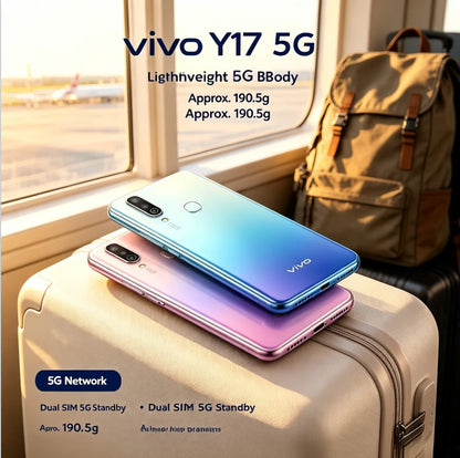 2026 New Authentic product Vivo Y17 Global Version Unlocked Mobile Phone 8GB RAM 256GB ROM Triple Rear Camera 5000mAh Battery
