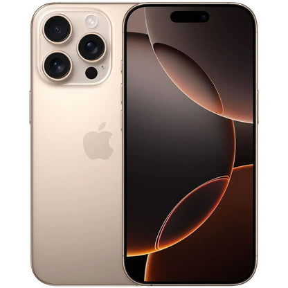Apple iPhone 16 Pro A3083 GSM‑Unlocked Smartphone,256GB White Titanium Good Condition Refurbished Cell Phone,With Free Charging Cable Genuine Original Apple iPhone