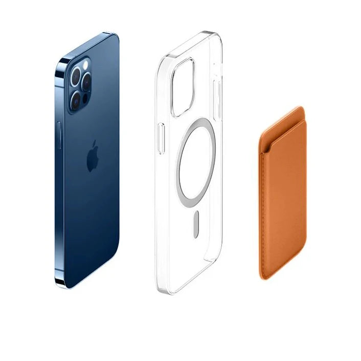 For all iPhone For Magsafe Card phone Back Bag For Magsafe Magnetic Case Suitable Leather Card Wallet Cover Phone Card Holder