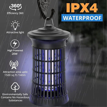 Refurbished - Senelux 20W, 4500v Bug Zapper with UV Lure for Flies, Mosquitoes and Wasps