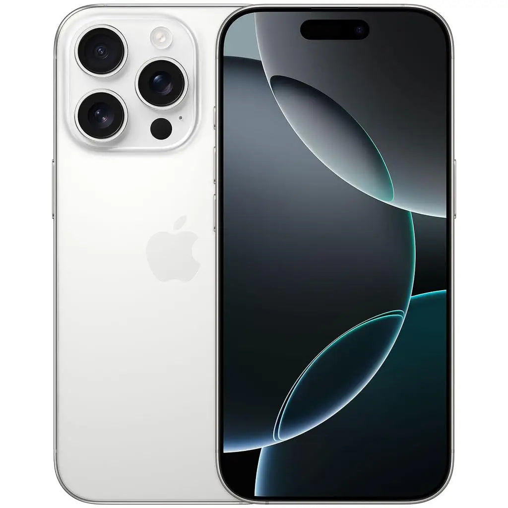 Apple iPhone 16 Pro A3083 GSM‑Unlocked Smartphone,256GB White Titanium Good Condition Refurbished Cell Phone,With Free Charging Cable Genuine Original Apple iPhone