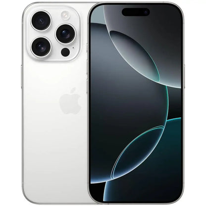 Apple iPhone 16 Pro A3083 GSM‑Unlocked Smartphone,256GB White Titanium Good Condition Refurbished Cell Phone,With Free Charging Cable Genuine Original Apple iPhone