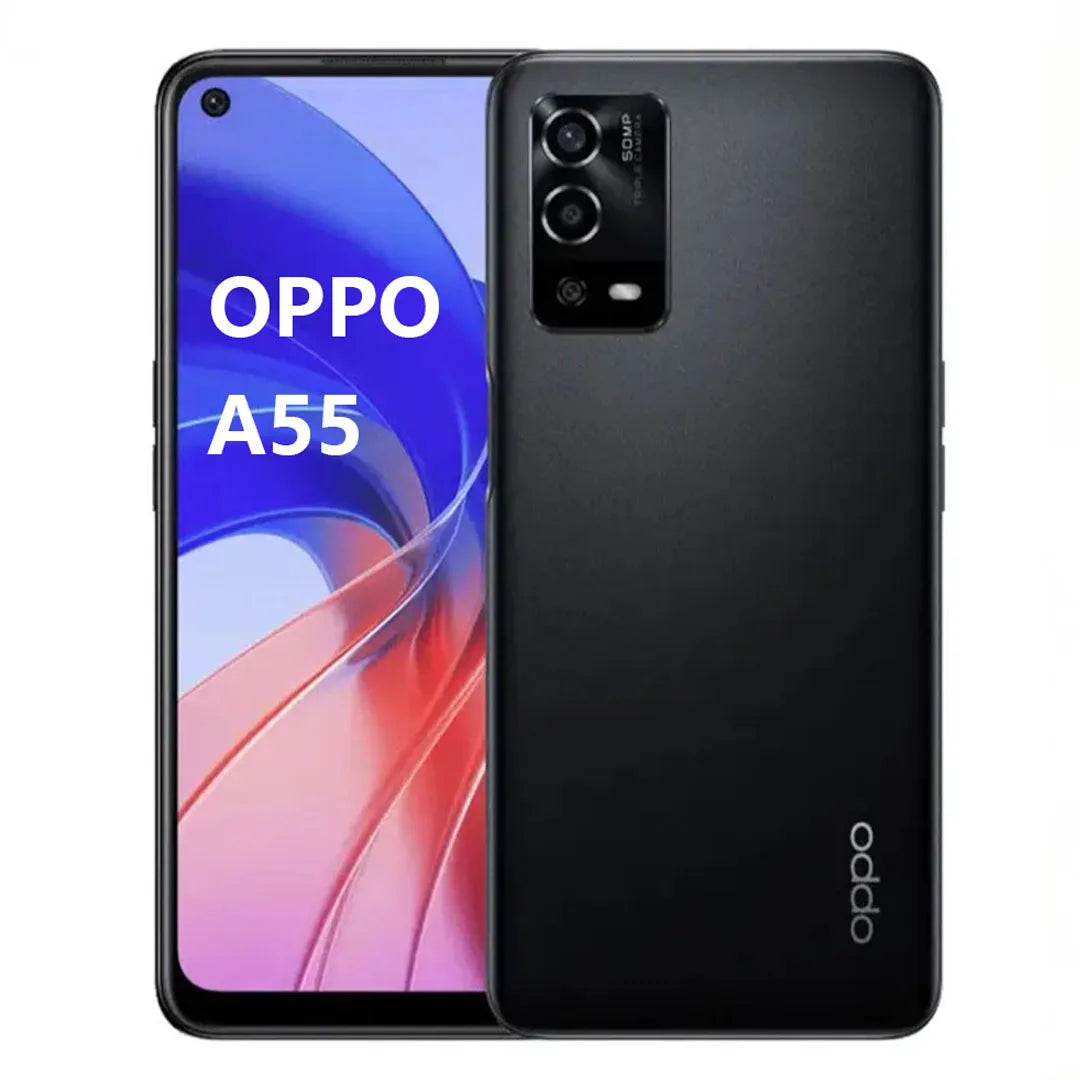 New OPPO A55 4G Global Version Mobile Phone 6.51" Big Screen 50MP AI Triple Camera 5000mAh Battery Budget Dual-SIM Smartphone