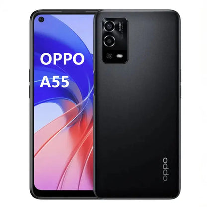 New OPPO A55 4G Global Version Mobile Phone 6.51" Big Screen 50MP AI Triple Camera 5000mAh Battery Budget Dual-SIM Smartphone