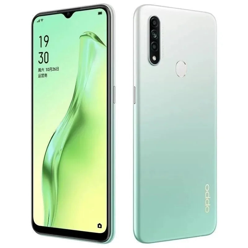OPPO A8 Cellphone 8GB+256GB AI Face Unlock 6.5" Waterdrop Screen 4230mAh Big Battery 12MP Triple Rear Camera Global Version