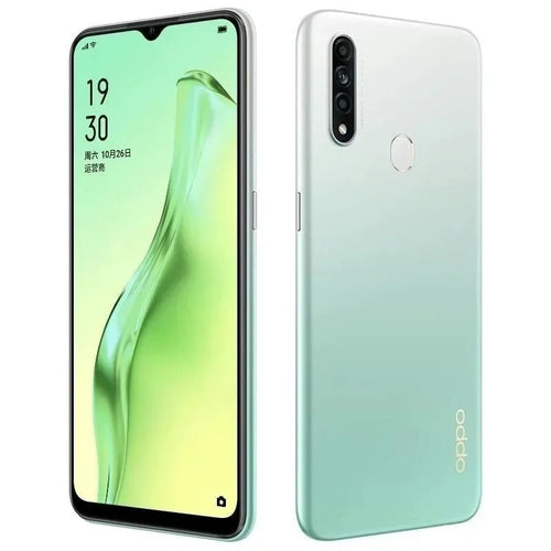 OPPO A8 Cellphone 8GB+256GB AI Face Unlock 6.5" Waterdrop Screen 4230mAh Big Battery 12MP Triple Rear Camera Global Version
