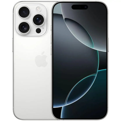 Apple iPhone 16 Pro A3083 GSM‑Unlocked Smartphone,256GB White Titanium Good Condition Refurbished Cell Phone,With Free Charging Cable Genuine Original Apple iPhone